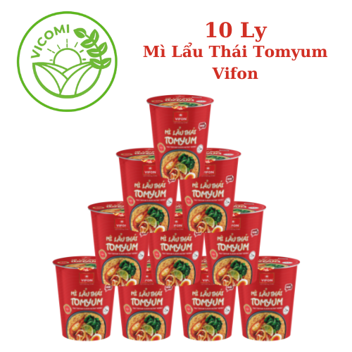 10 ly mì lẩu thái Tomyum Vifon 60gr