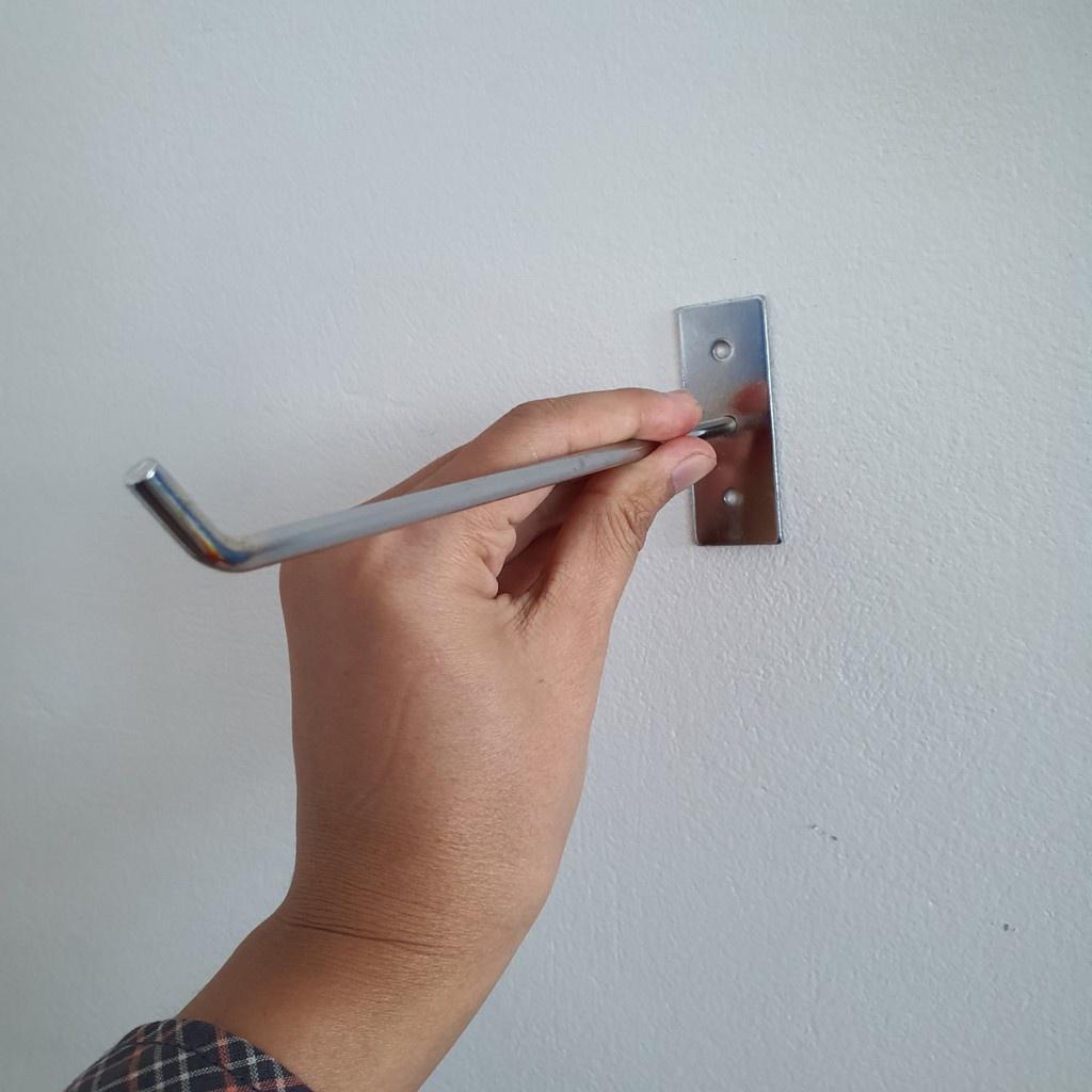Móc treo phụ kiện điện thoại bắn trực tiếp lên tường làm bằng inox 304 chuẩn 100%