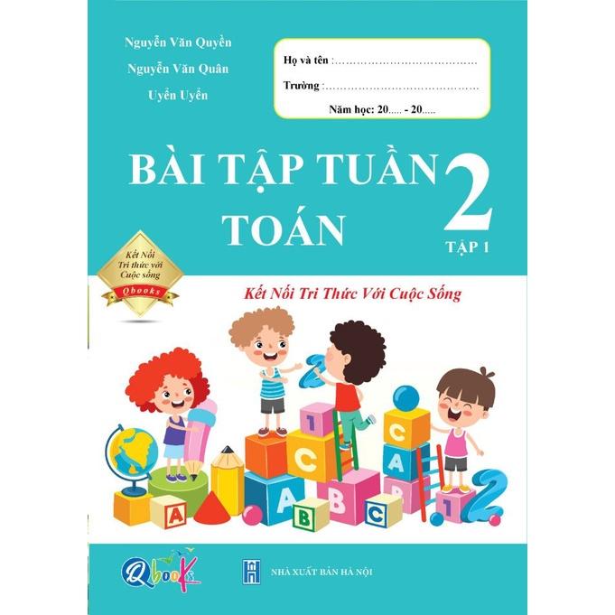 Sách - Combo Bài Tập Tuần và Đề Kiểm Tra lớp 2 - Kết Nối Toán và Tiếng Việt Học kì 1 (4 cuốn)