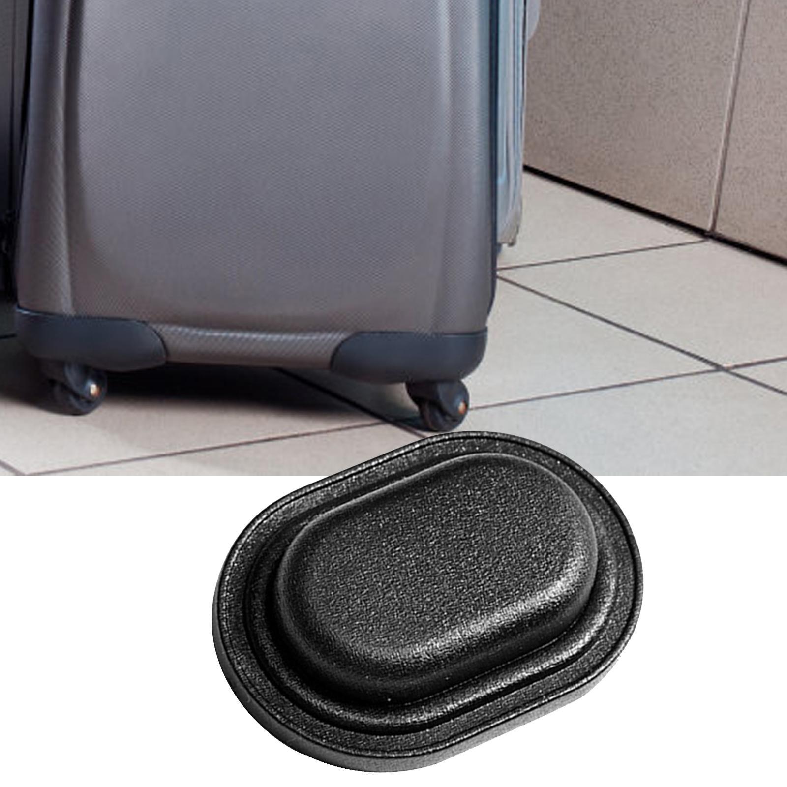 Luggage Stud Feet Baggage Stud Foot Pad Suitcase Feet Pad Replacement Wear Resistant Luggage Bracket Side Feet for DIY Craft Accessory Black