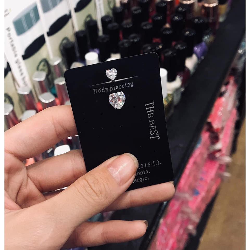 KHUYÊN RỐN ĐÁ HÌNH TYM - XUÂN SHOP CHUYÊN KHUYÊN NHẬP THÁI