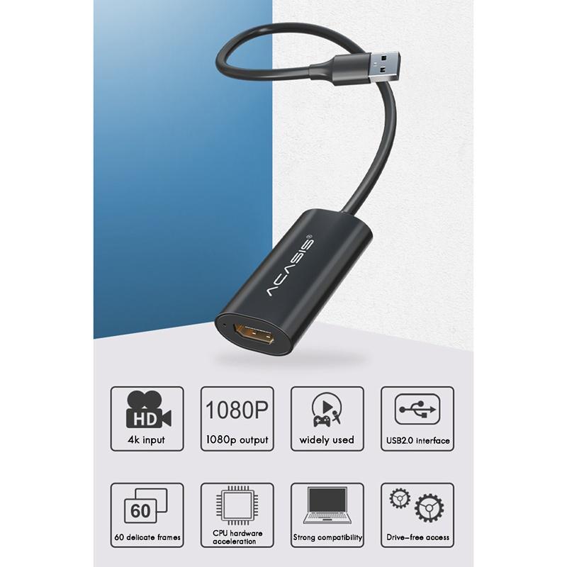 Thẻ Ghi Hình Video Âm Thanh HDMI Sang USB2.0 4K 60HZ