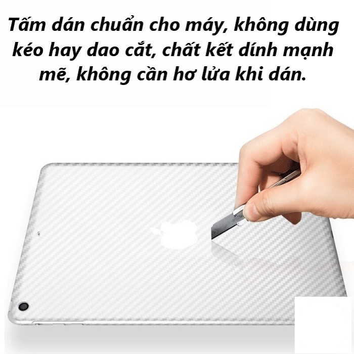 Miếng dán carbon mặt lưng cho ipad 2/3/4