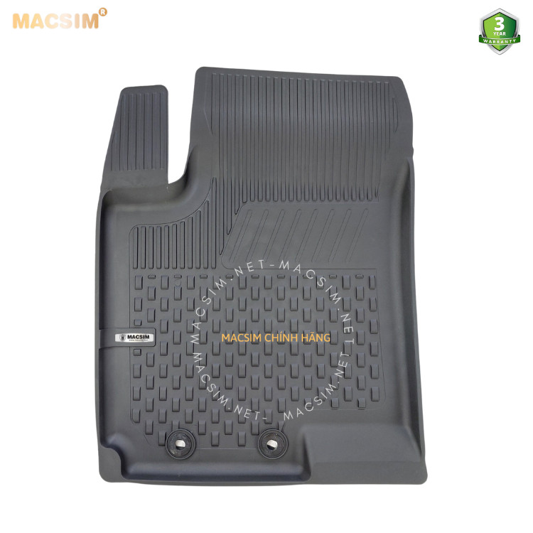Thảm lót sàn ô tô nhựa TPE Silicon KIA RIO 2017+ Black Nhãn hiệu Macsim