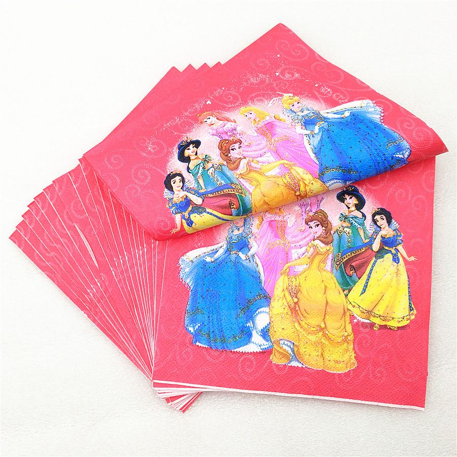 82 Cái/bộ Kid Sinh Nhật Tiếp Liệu Công Chúa Khăn Trải Bàn Đĩa Cốc Khăn Ăn Princesa Cho Bé Bộ Đồ Ăn Trang Trí Ủng Hộ