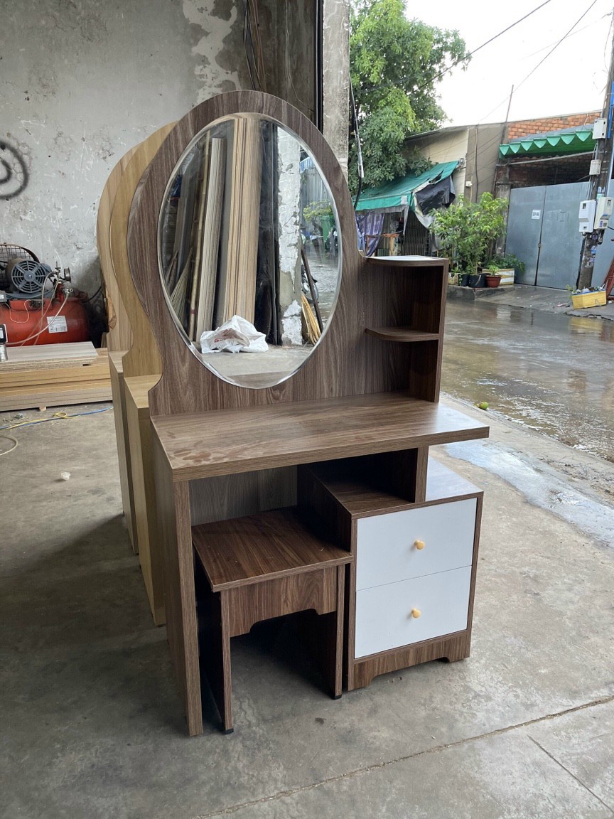 Bàn trang điểm MDF phủ melamine ngang 1M chống xước nhiều mẫu