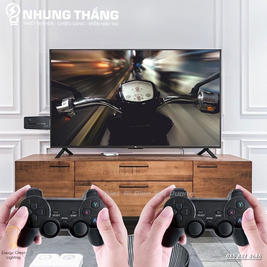 Máy Chơi Game Stick 4K MG-F10 - Kết Nối Không Dây WIFI 2.4G - HDMI TV 13000 Trò Chơi - Thẻ Nhớ 64gb - CÓ VIDEO