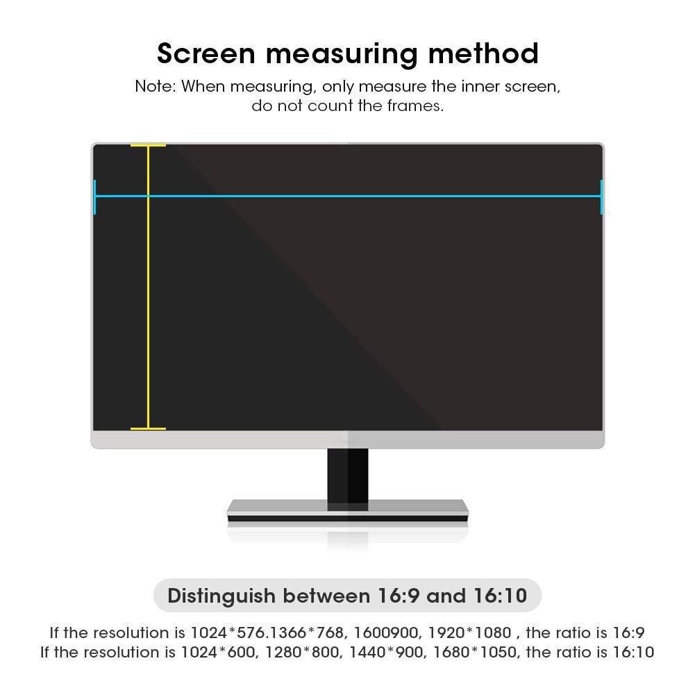 Hình ảnh Miếng dán bảo vệ màn hình máy tính chống nhìn trộm phù hợp cho cỡ 21.5inch tỉ lệ 16:10