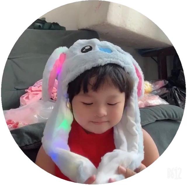 Nón tai thỏ bóp giật có đèn