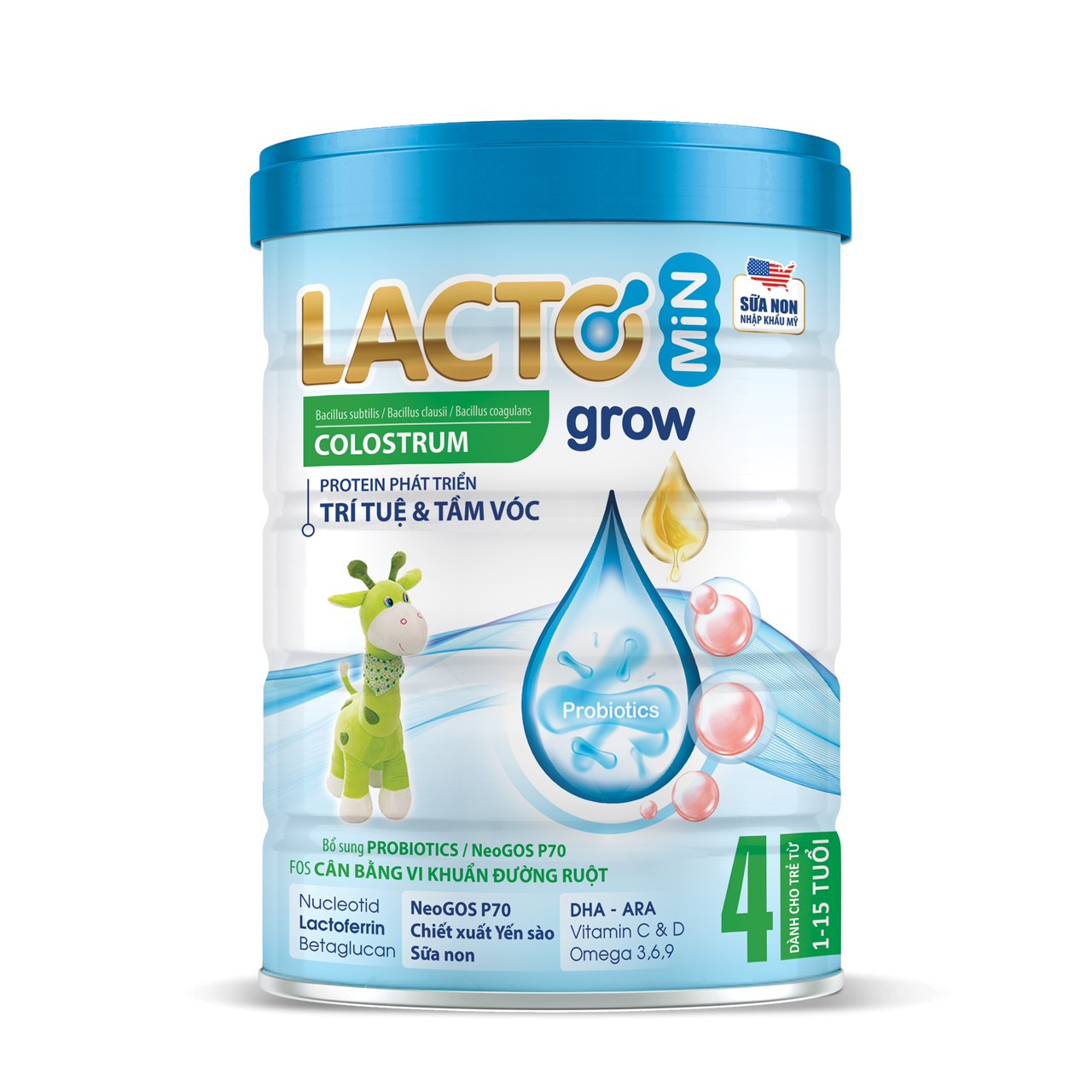 Sữa Mát Lactomin Grow ( từ 1-15 tuổi)