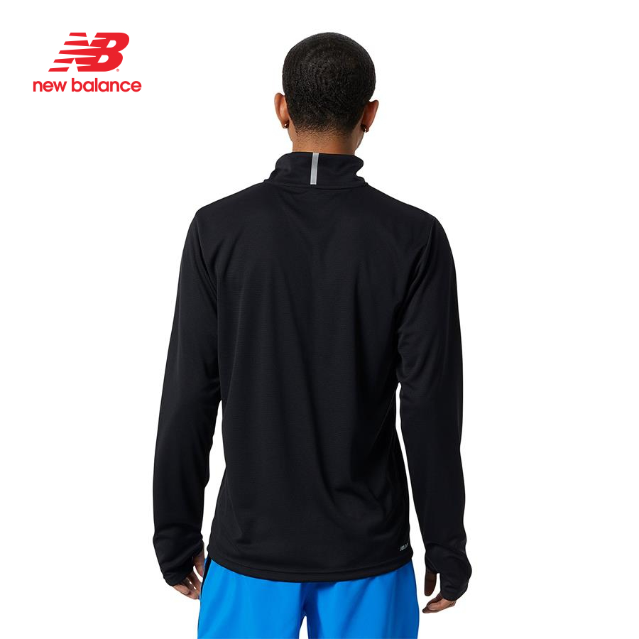 Áo thun tay dài thể thao nam New Balance RUNNING LONG SLEEVES T-SHIRT M BLACK - MT21214BK (form quốc tế)