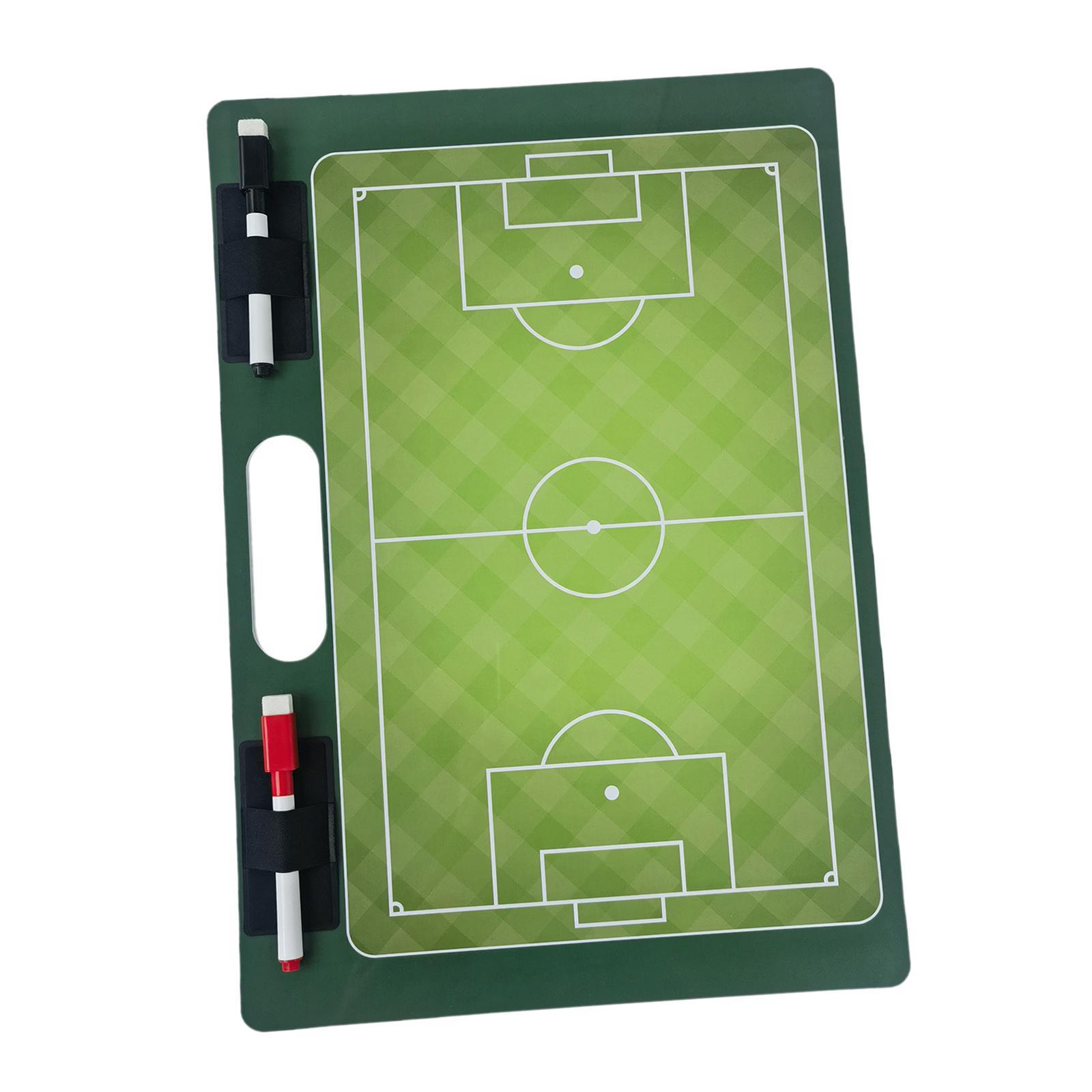 Football Marker Pen Professional Erasable Marker Gifts Coaches Clipboard Soccer Marker Board for , Strategy Plan, Training
