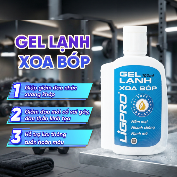 Gel nóng xoa bóp Ligpro 100ml