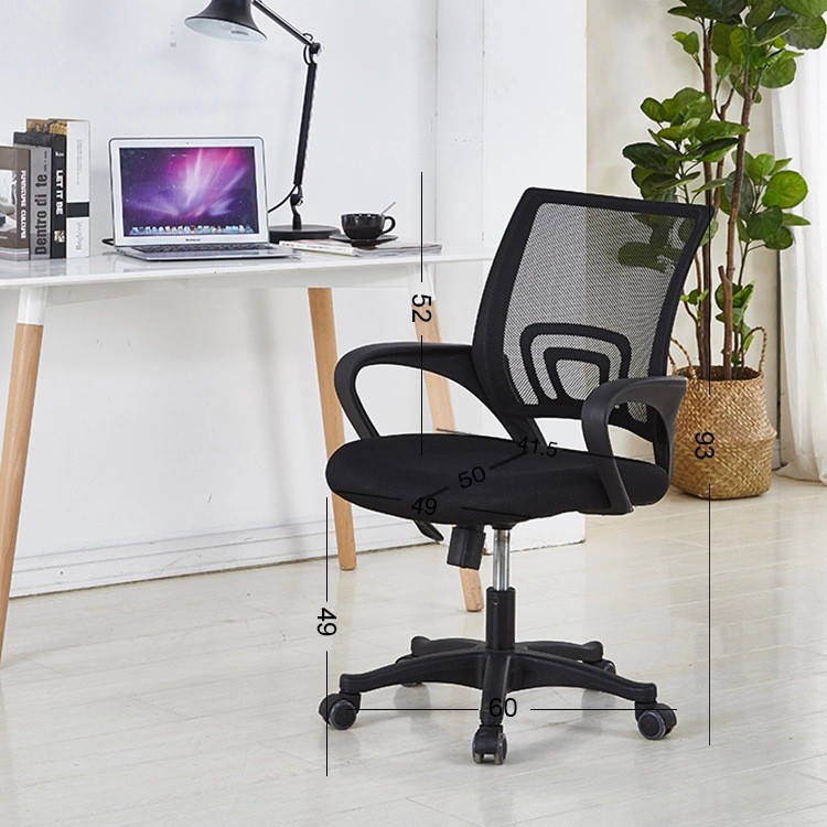 Ghế xoay văn phòng có tựa đầu ngồi làm việc hàng nhập khẩu, ghế xoay lưới thoáng khí chống gù đệm ngồi êm ái