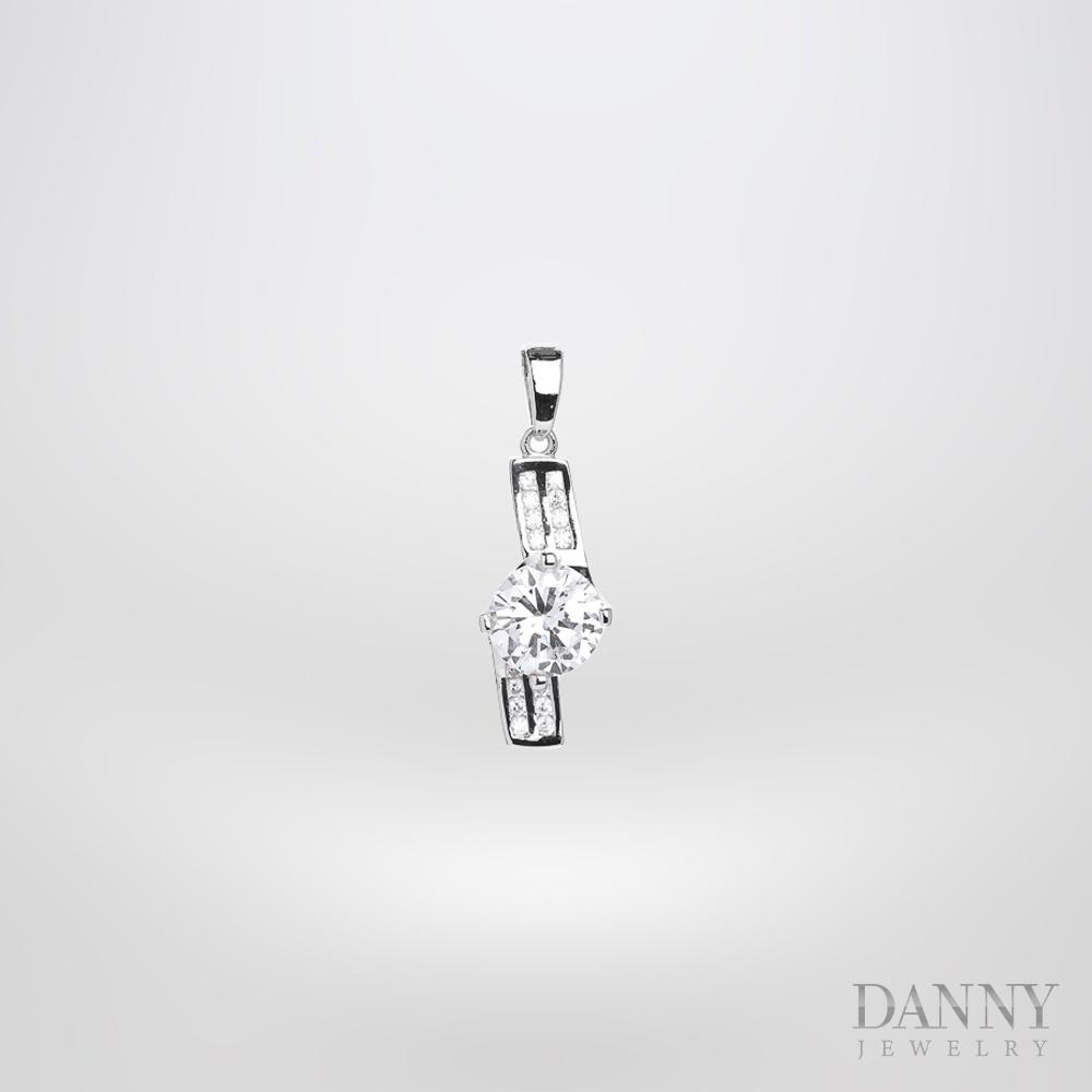 Mặt Dây Chuyền Nữ Bạc 925 Danny Jewelry Xi Bạch Kim DI4GZ007