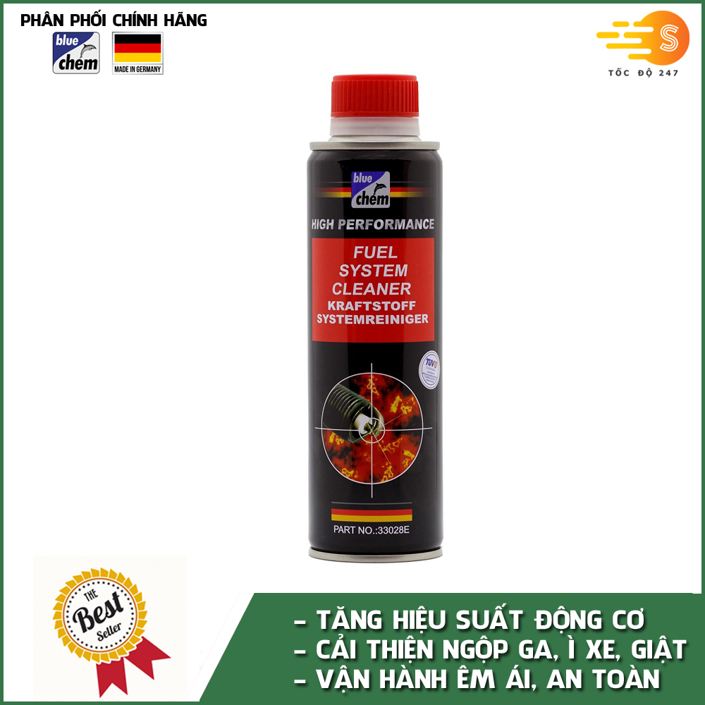 Chai Vệ Sinh Động Cơ Và Hệ Thống Phun Xăng Cao Cấp Bluechem Fuel System Cleaner (250ml)