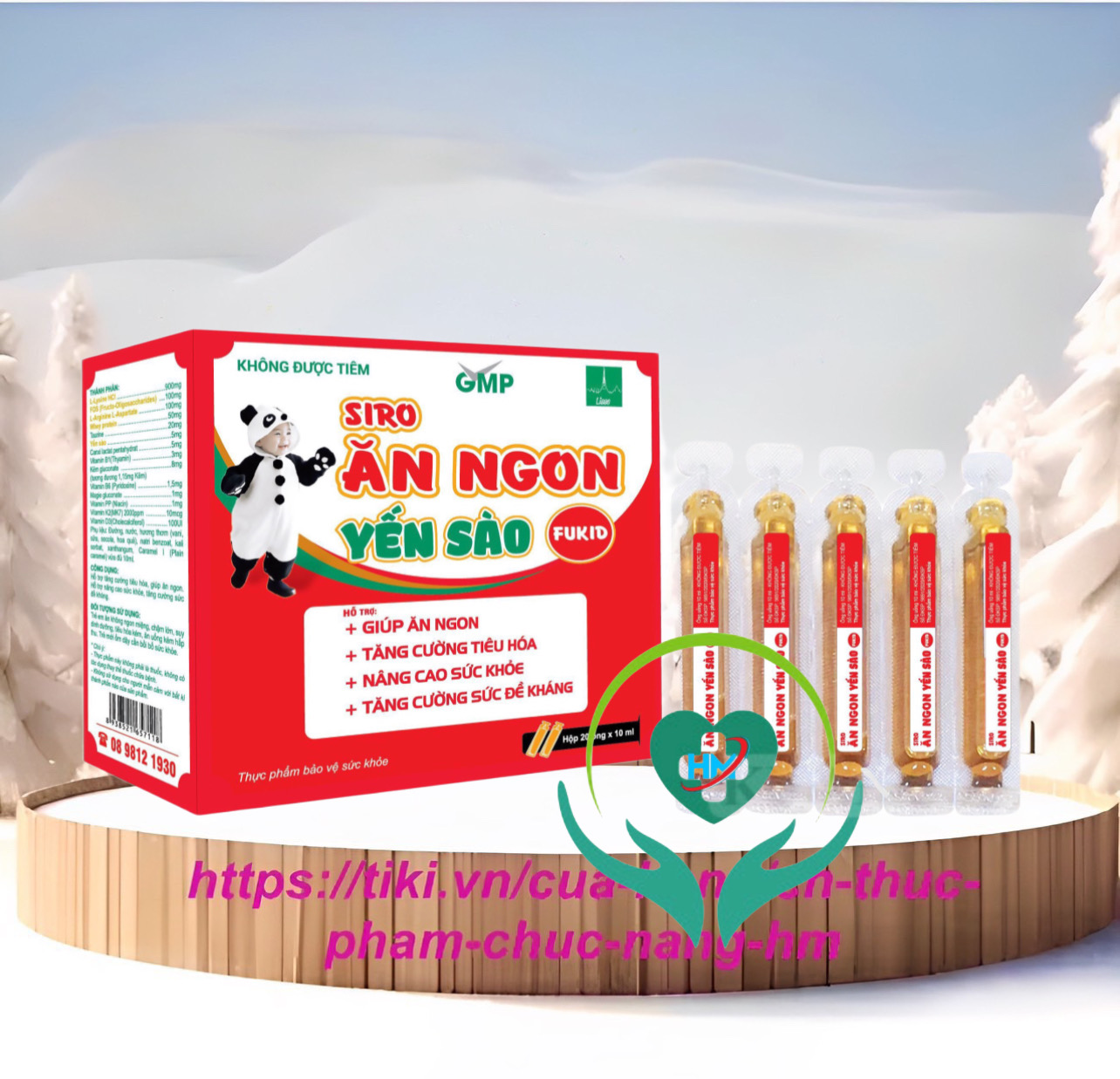 Lisse Siro ĂN NGON YẾN SÀO Fukid - Ăn ngon, kích thích tiêu hoá, tăng miễn dịch cho trẻ