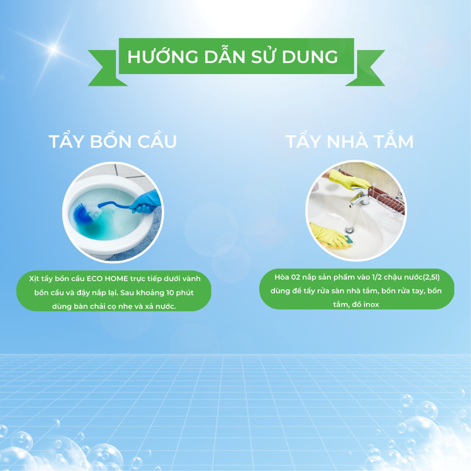 Tẩy Bồn Cầu ECOHOME - Tẩy Bồn Cầu ECOHOME Kim Ngân Store Hương Quế Giúp Đánh Bay Mọi Vết Bẩn, Diệt Mọi Vi Khuẩn