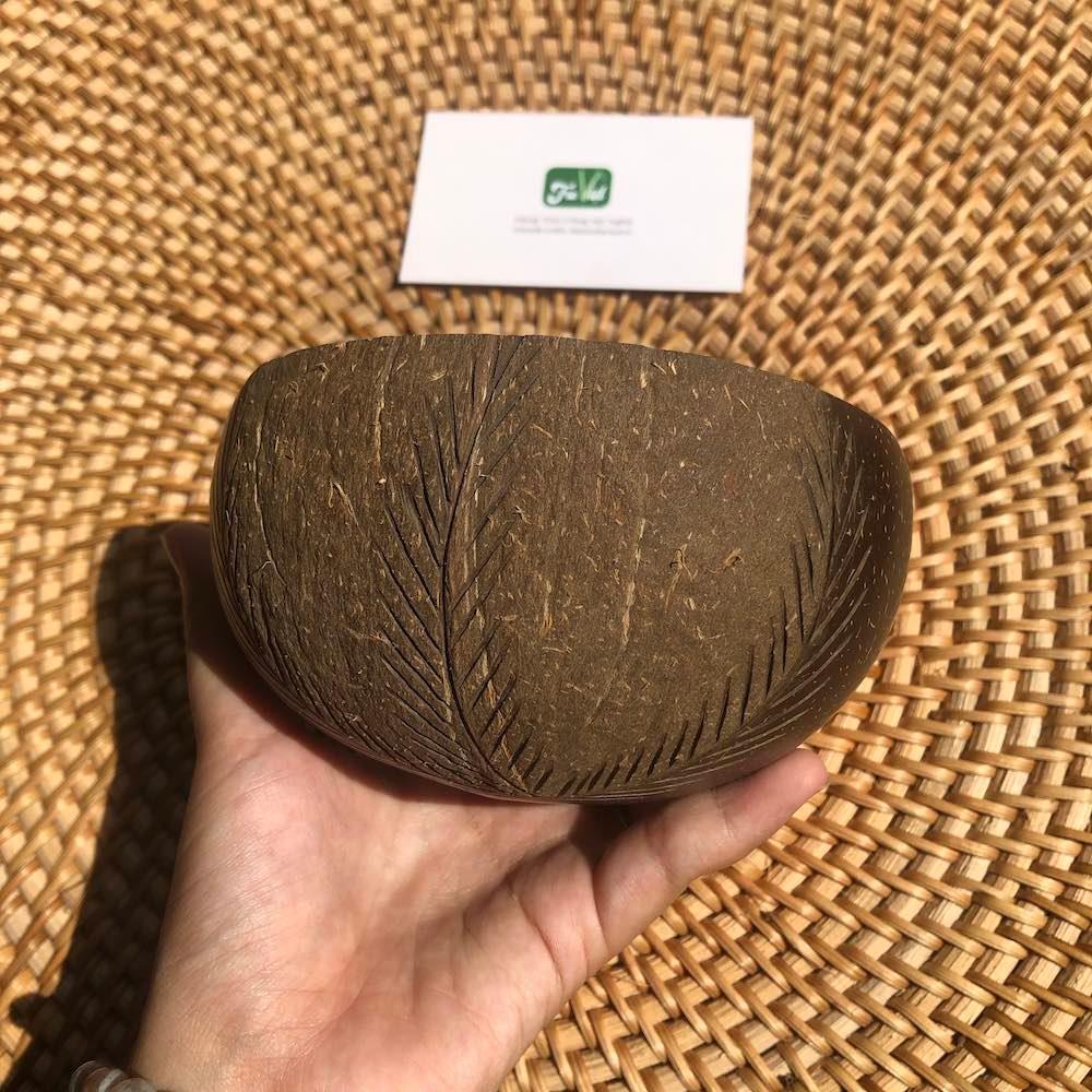 Bát Gáo Dừa Kiểu - Bát Gáo Dừa Khắc - Coconut Bowl