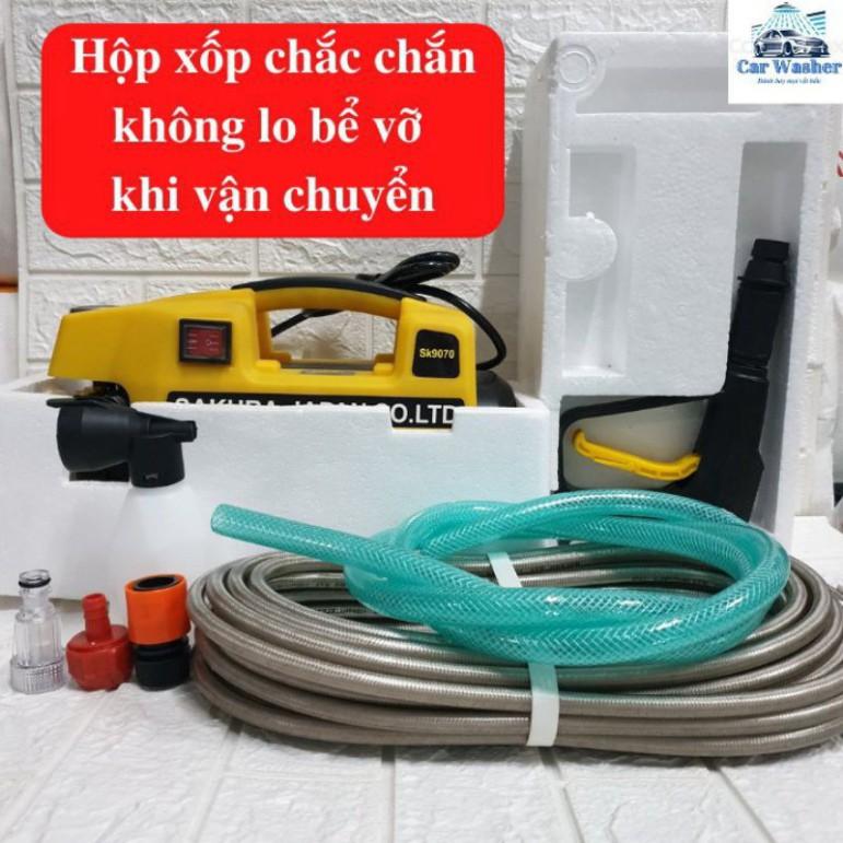 Máy rửa xe áp lực cao Sakura 2500w dây 15 mét
