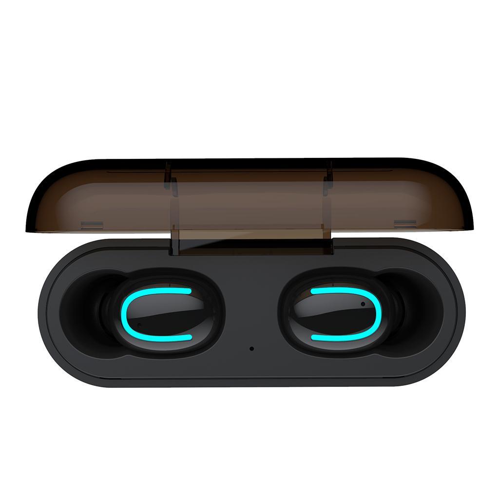 HBQ Q32  LED Bluetooth5.0 Earphone Bluetooth Headphone Sport Earbud black
