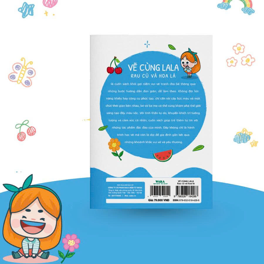 Sách - Vẽ cùng La La – Rau củ và hoa lá