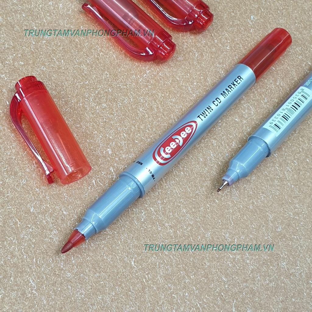 Bút lông dầu Thiên Long PM04 bút Thiên Long Pm 04 - Mực bám dính trên các vật liệu giấy bóng, nilon, nhựa