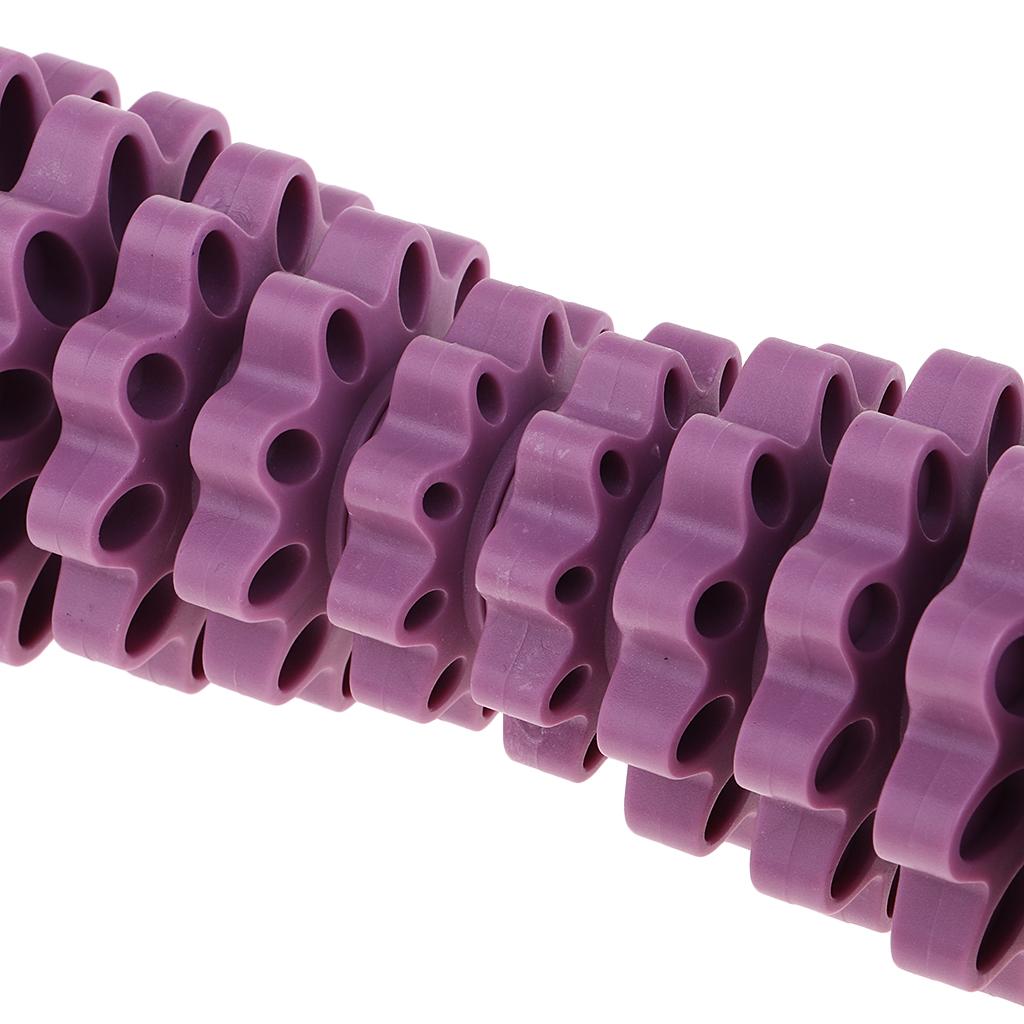 Multi-Functional Massage Roller Stick Back Neck Calf Leg Massager Purple