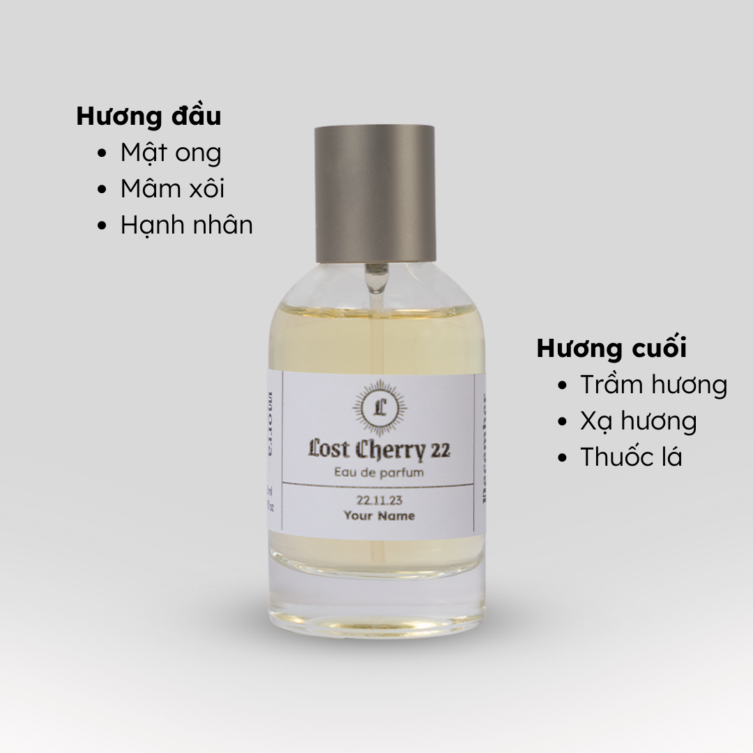 Nước hoa nam nữ Morra No.25 (Lost Cherry 22) nguyên liệu nhập Pháp hương Phương Đông nồng ấm cá tính, cuốn hút, sang trọng lưu hương thơm lâu - dạng xịt 50ml