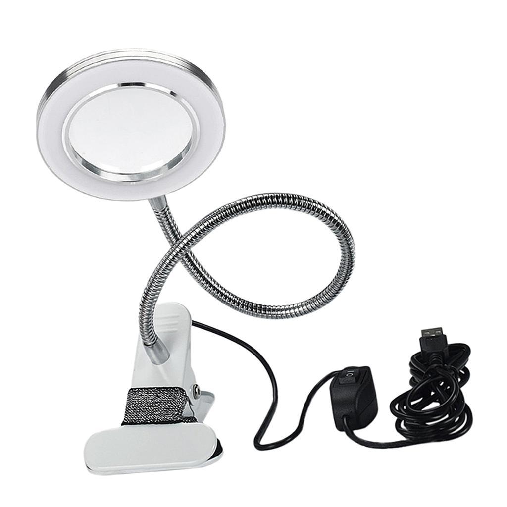 Portable LED Book Light,Portable Clip Lamp,USB Rechargeable 2 Way Brightness