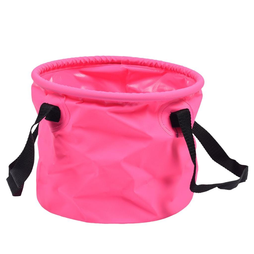 Collapsible Portable Outdoor Wash Basin Water Storage Bucket, Multipurpose Foldable Bucket for Camping Hiking Travelling Fishing Washing