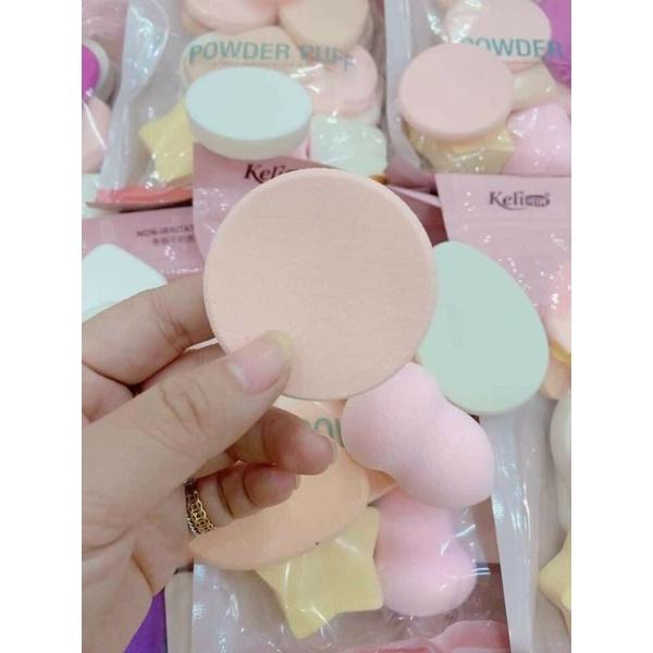 SET 13 BÔNG MÚT TRANG ĐIỂM KELI NỘI ĐỊA TRUNG