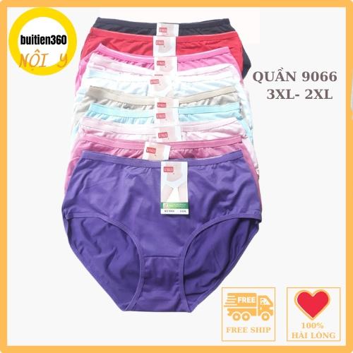 Quần lót bigsize 3xl cho người già trẻ béo mập bầu 80kg 70kg 60kg chip nữ cạp nhỏ lưng cao (Q9066)