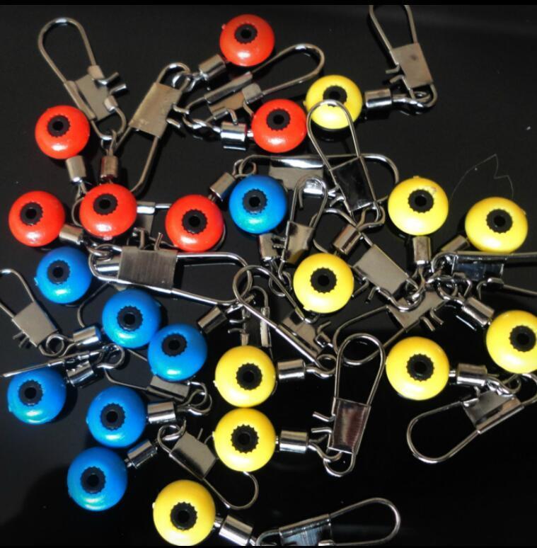 20 Fishing Float Bobber Stops Space Bean Sinker Connector Rolling Swivel Tackle