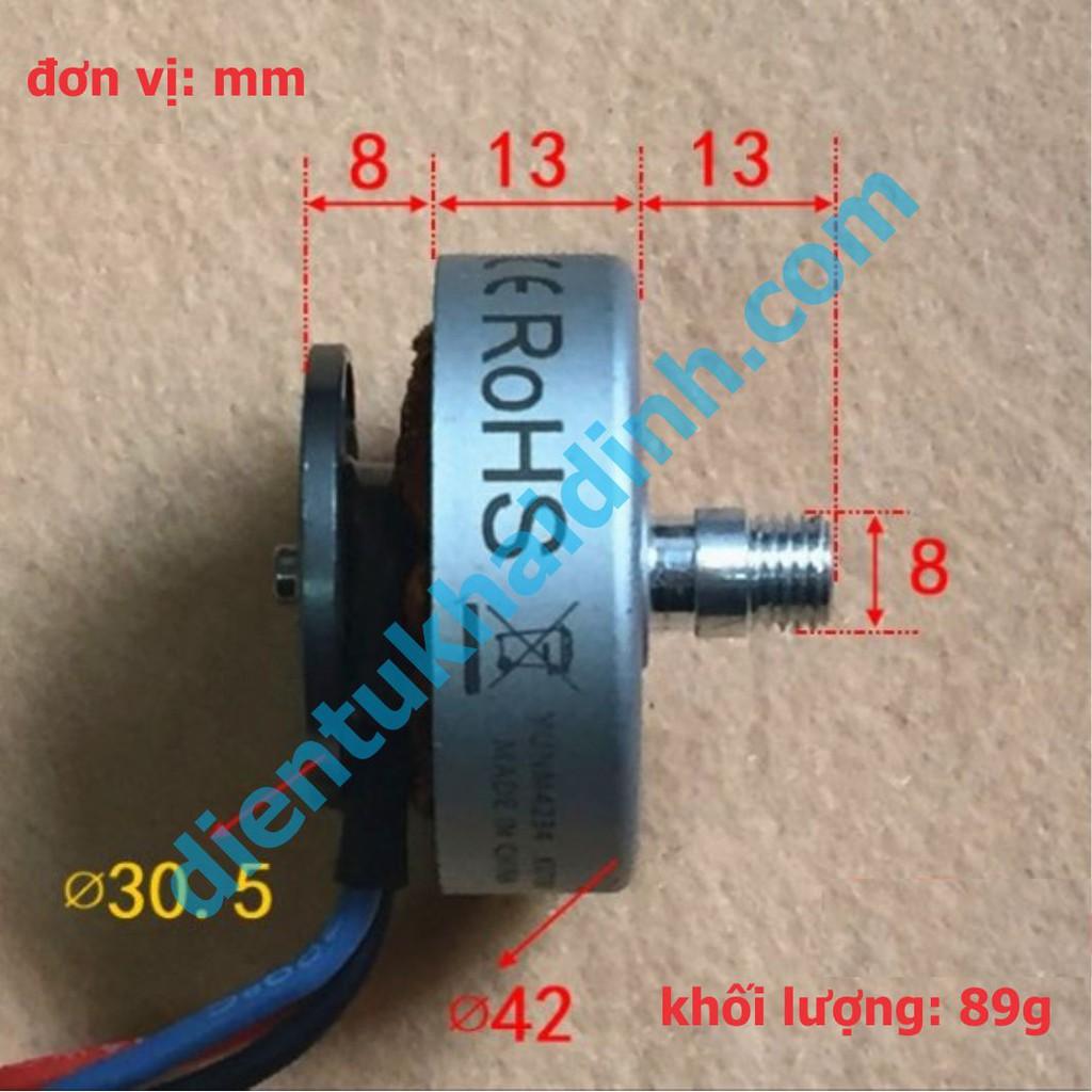 ĐỘNG CƠ BRUSHLESS KHÔNG CHỔI THAN YUNM4234 700kv 12V 88g B THUẬN/NGHỊCH kde3603-3604