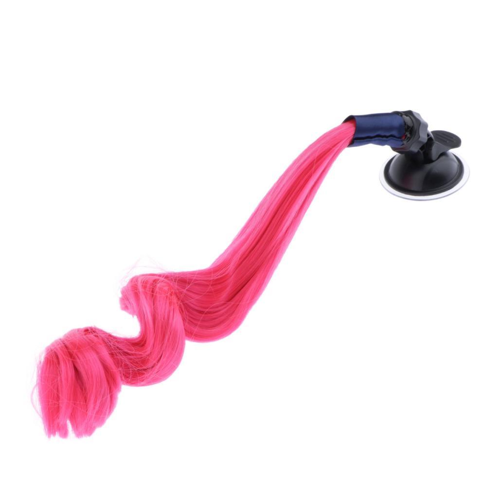 Helmet Braids Ponytail Motorcycle Helmet Curly Wig