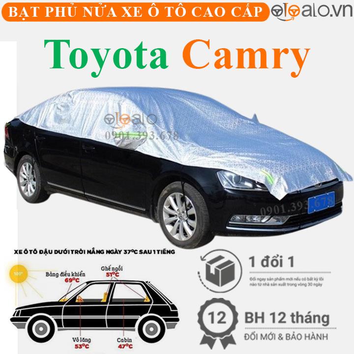 Bạt trùm phủ nửa nóc xe Toyota Camry cải dù 3 lớp cao cấp BPNX - OTOALO