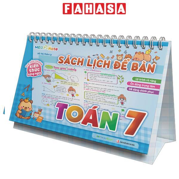 Sách - Sách Lịch Để Bàn - Tra Cứu Nhanh Kiến Thức Hàng Ngày - Toán 7