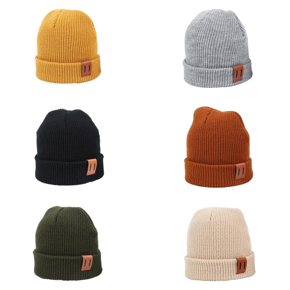 Mũ beanie dệt kim giữ ấm mùa đông cho bé