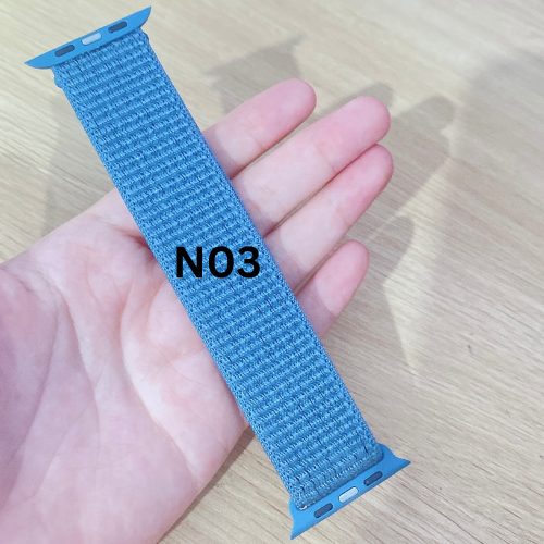 Dây đồng hồ cho Apple Watch bằng vải Nylon 44mm 42mm 40mm 38mm khóa dán tiện lợi series 5/4/3/2/1