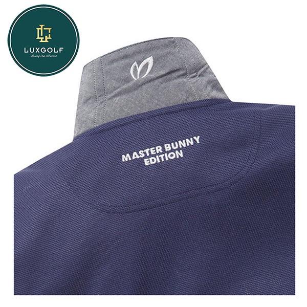 Áo golf nam ngắn tay Master Bunny navy logo M