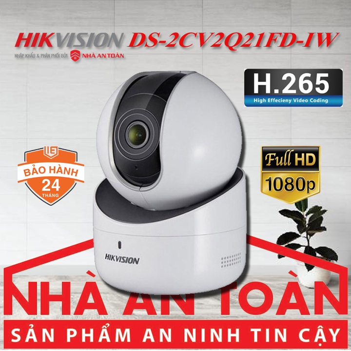 Camera IP WIFI quay quét 2MP HIKVISION DS-2CV2Q21FD-IW hàng chính hãng Nhà An Toàn