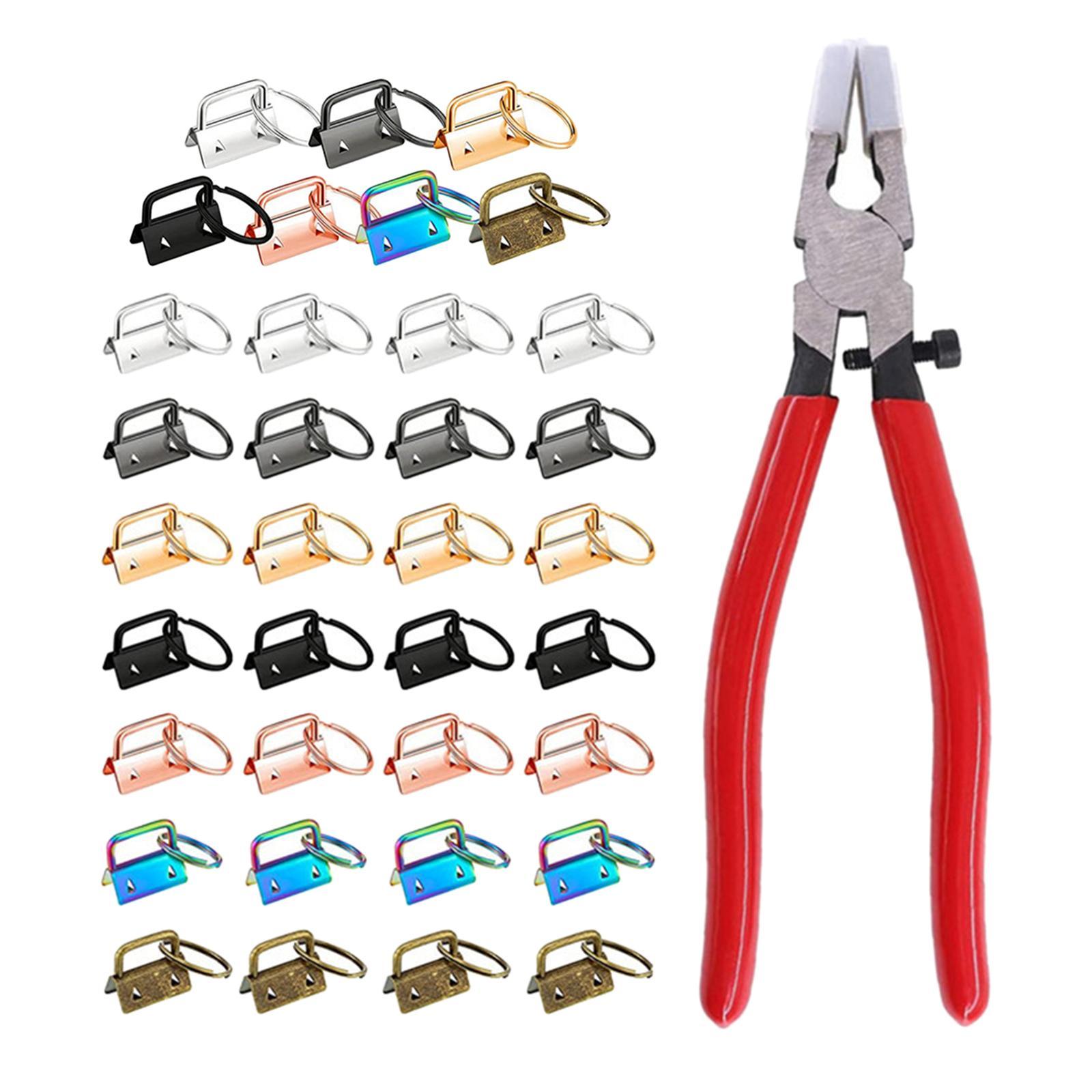 Key Fob Hardware with Split  for Keychain- Pliers