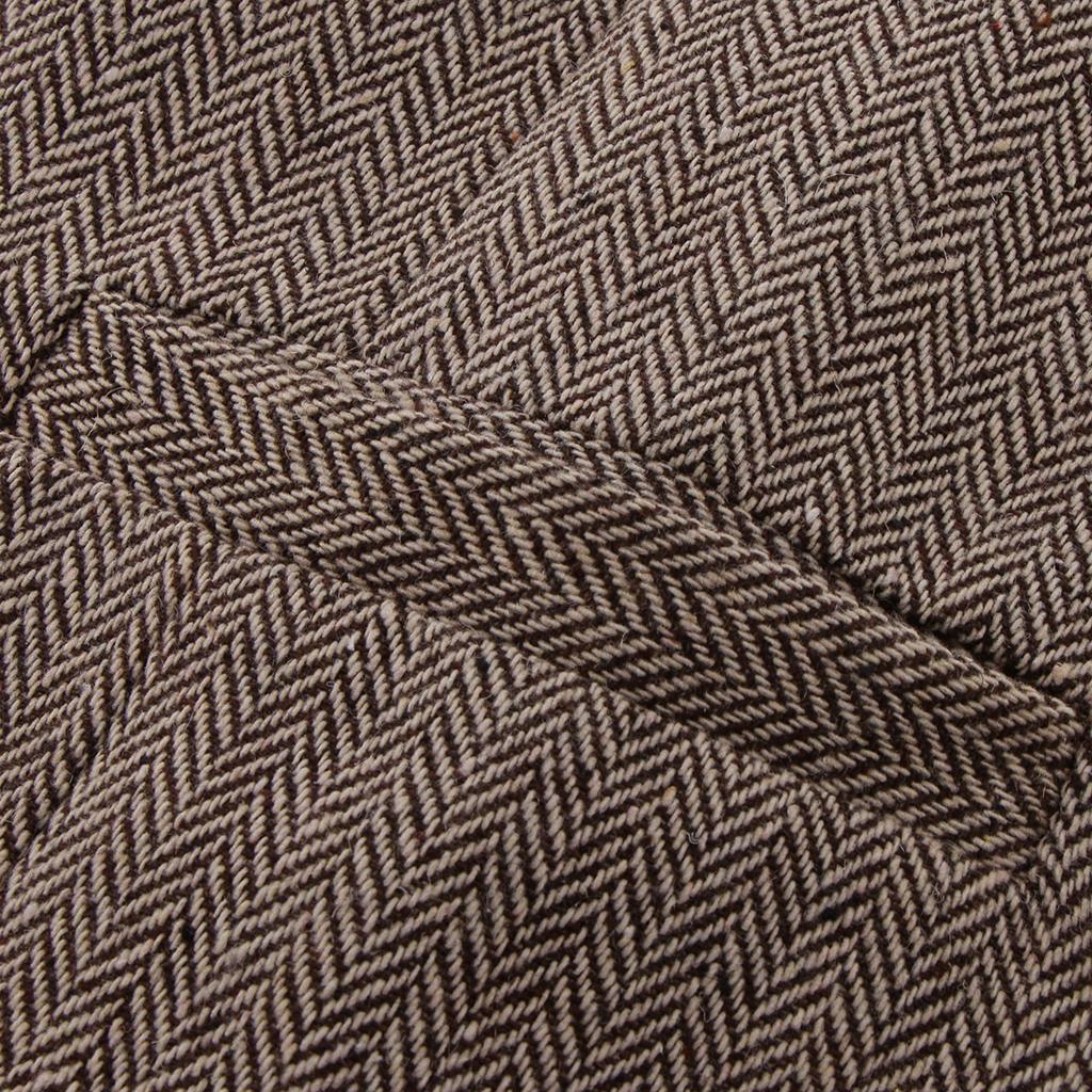 Men's Herringbone Tweed Suit Vest Slim Fit Waistcoat Groom Formal Vest