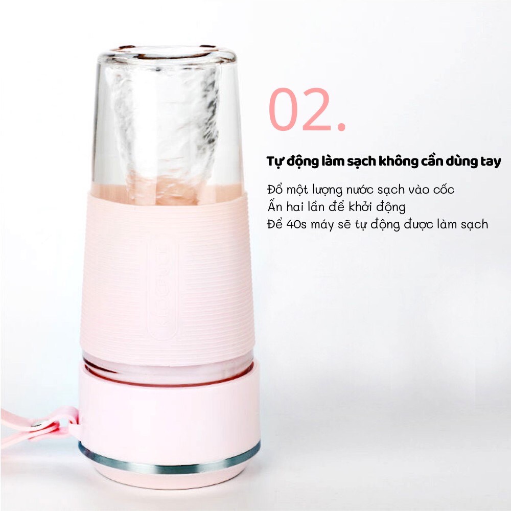 Máy Xay Sinh Tố Cầm Tay YOICE REKKY . máy xay sinh tố mini - Hàng Chính Hãng