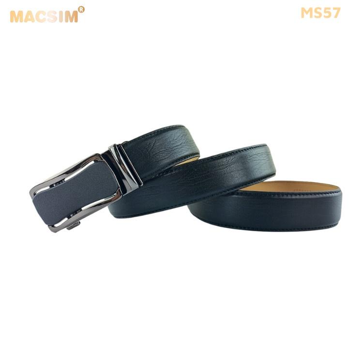 Thắt lưng nam da thật cao cấp nhãn hiệu Macsim MS57