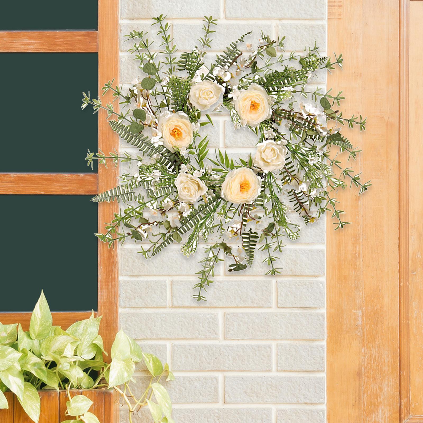 Artificial Silk Flower Wreath Garland for Farmhouse Garden ...