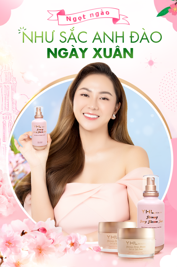 Nước cân bằng da hoa anh đào YHL 120ml Hàn Quốc