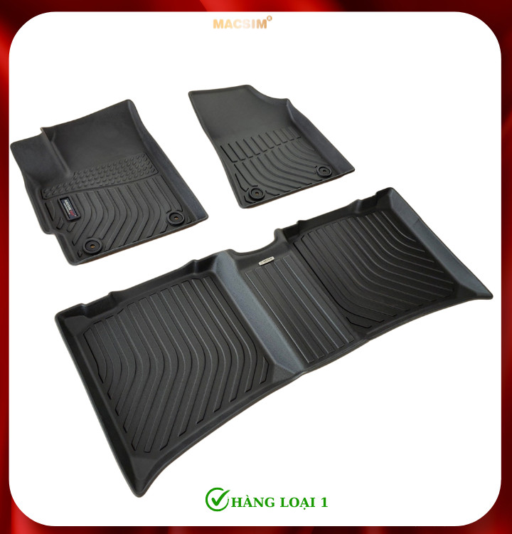 Thảm lót sàn xe ô tô VinFast VF e34 Nhãn hiệu Macsim chất liệu nhựa TPE cao cấp màu đen