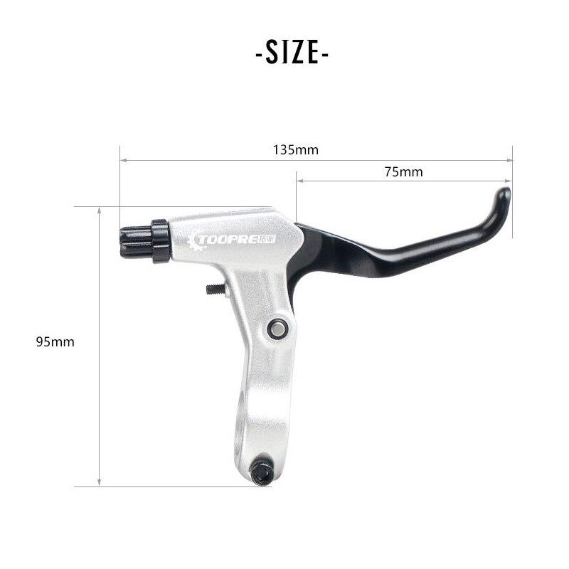 Ultralight Aluminum Bicycle BMX Black Brake Silver Handle MTB Mountain Bike Cycling Brake Levers V/Disc Brake Levers